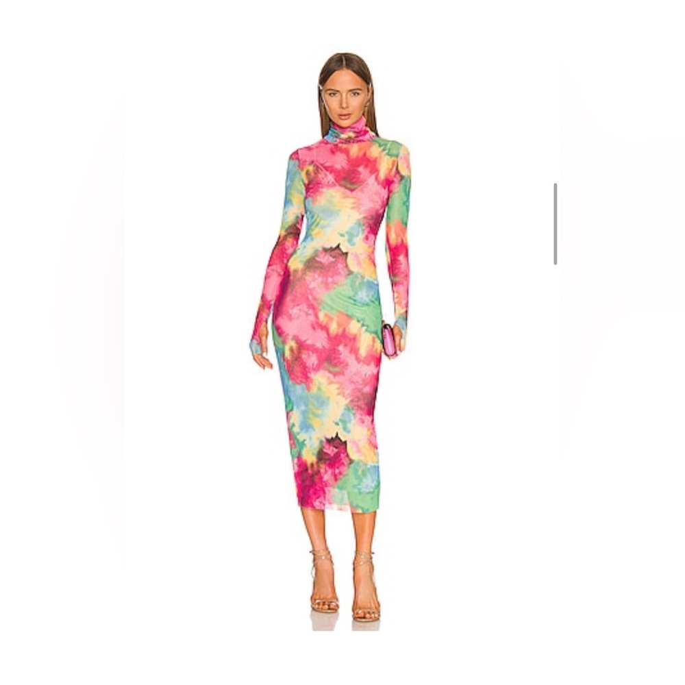 Floral spring midi dress